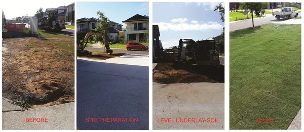 New home turfing and site preparation (2017), photo 1